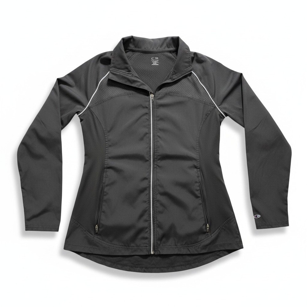 C9 Champion M Black Full Zip Running Jacket Womens Athleisure Casual Activewear